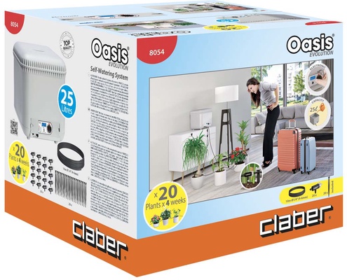 Claber Kit de riego por goteo Oasis evolution